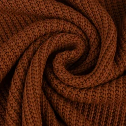 Bekleidungsstoff Strickstoff Grobstrick einfarbig braun 1,47m Breite