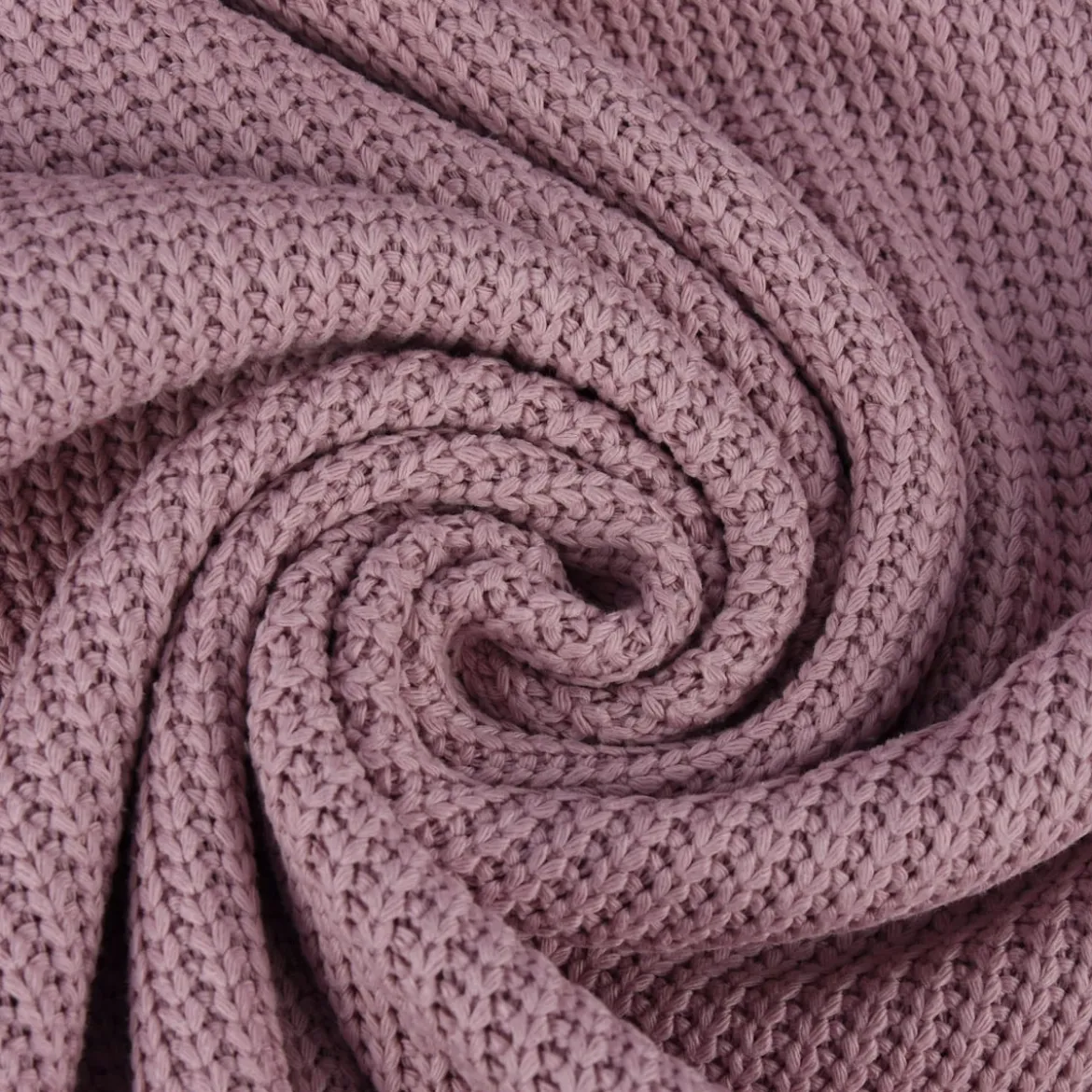 Bekleidungsstoff Strickstoff Grobstrick einfarbig rosa 1,47m Breite