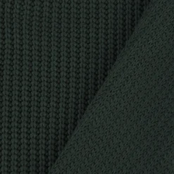 Bekleidungsstoff Strickstoff Grobstrick einfarbig dunkelgrün 1,47m Breite