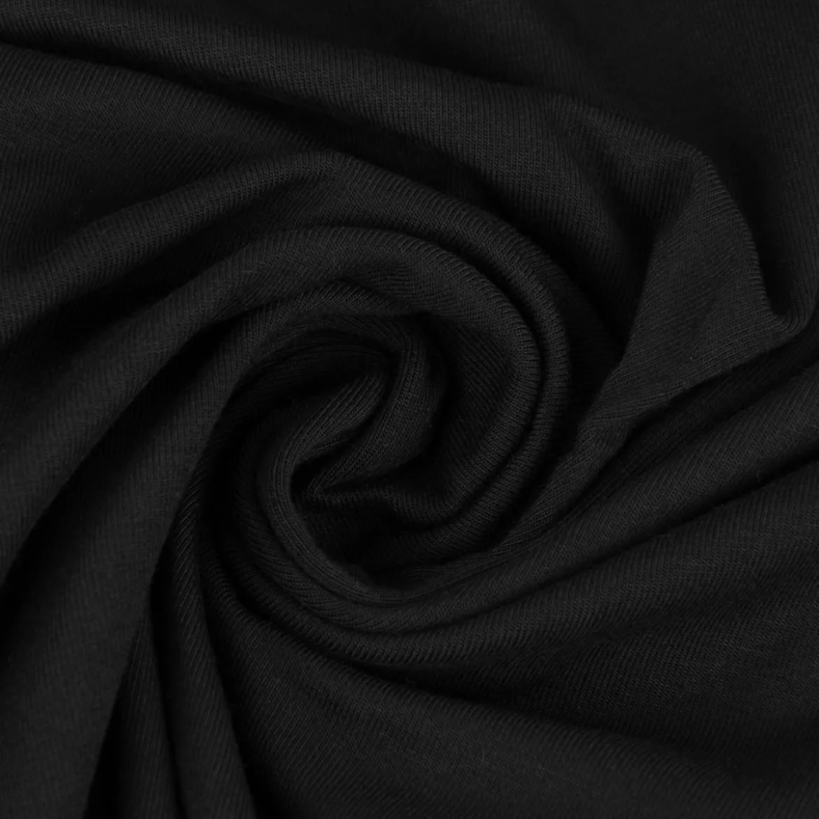 Bekleidungsstoff Tencel Modal Jersey einfarbig schwarz 1,45m Breite