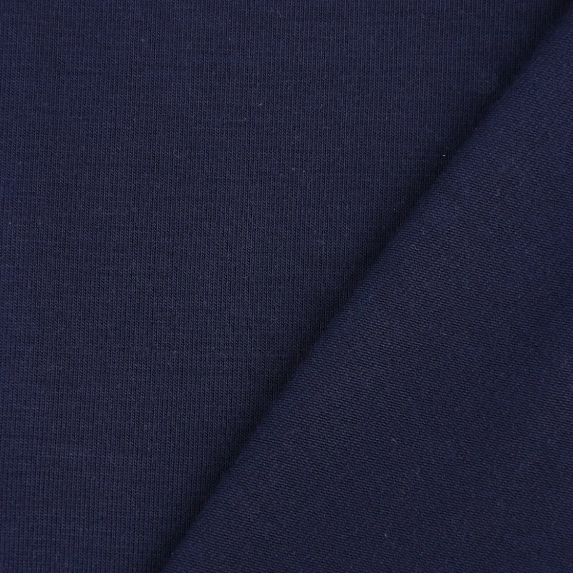 Bekleidungsstoff Tencel Modal Jersey einfarbig dunkelblau 1,45m Breite
