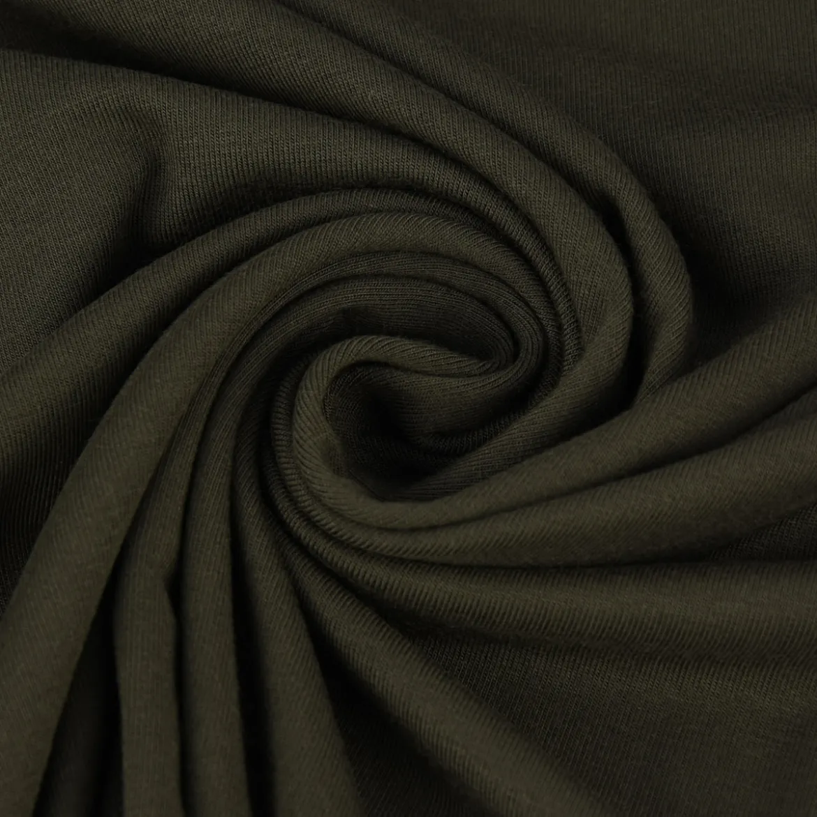 Bekleidungsstoff Tencel Modal Jersey einfarbig dunkelgrün 1,45m Breite