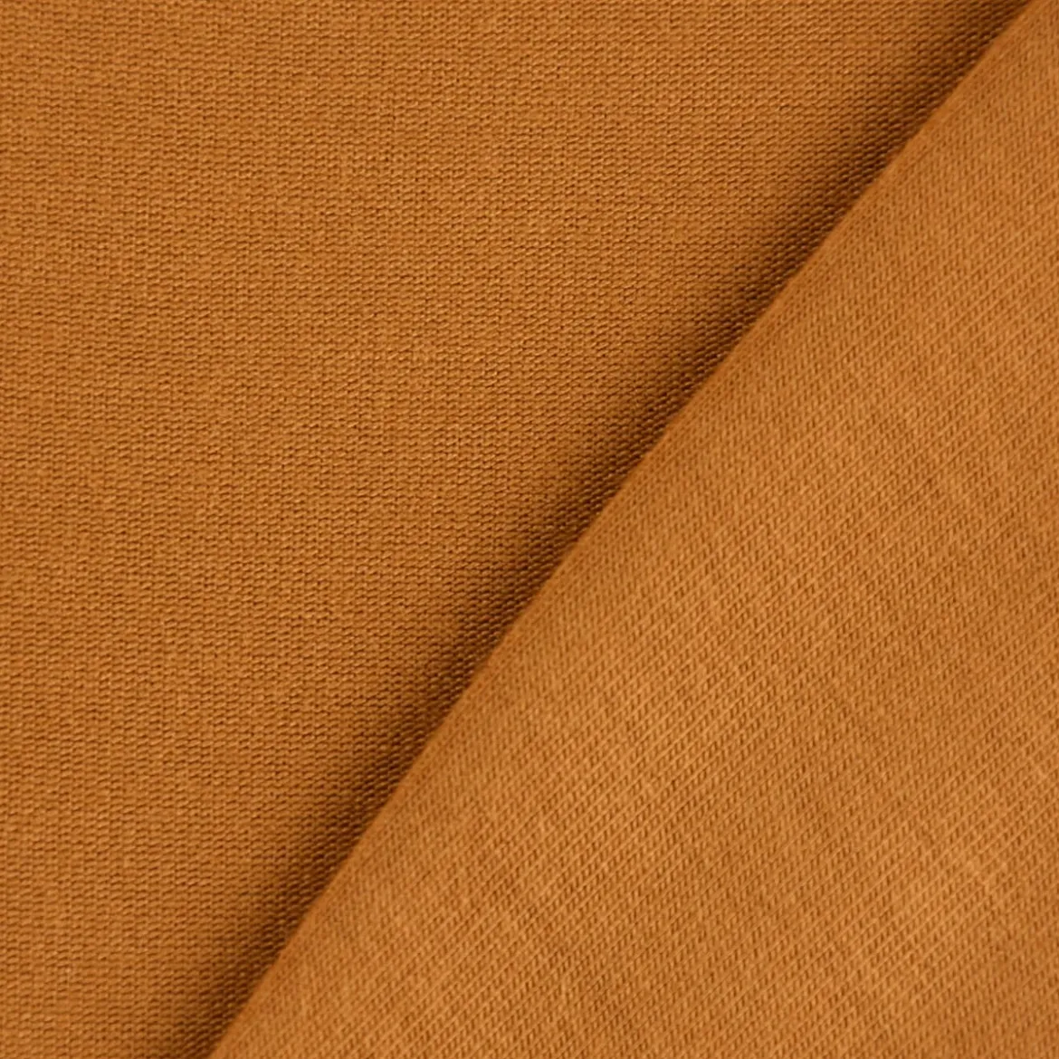 Bekleidungsstoff Tencel Modal Jersey einfarbig ocker gelb 1,45m Breite