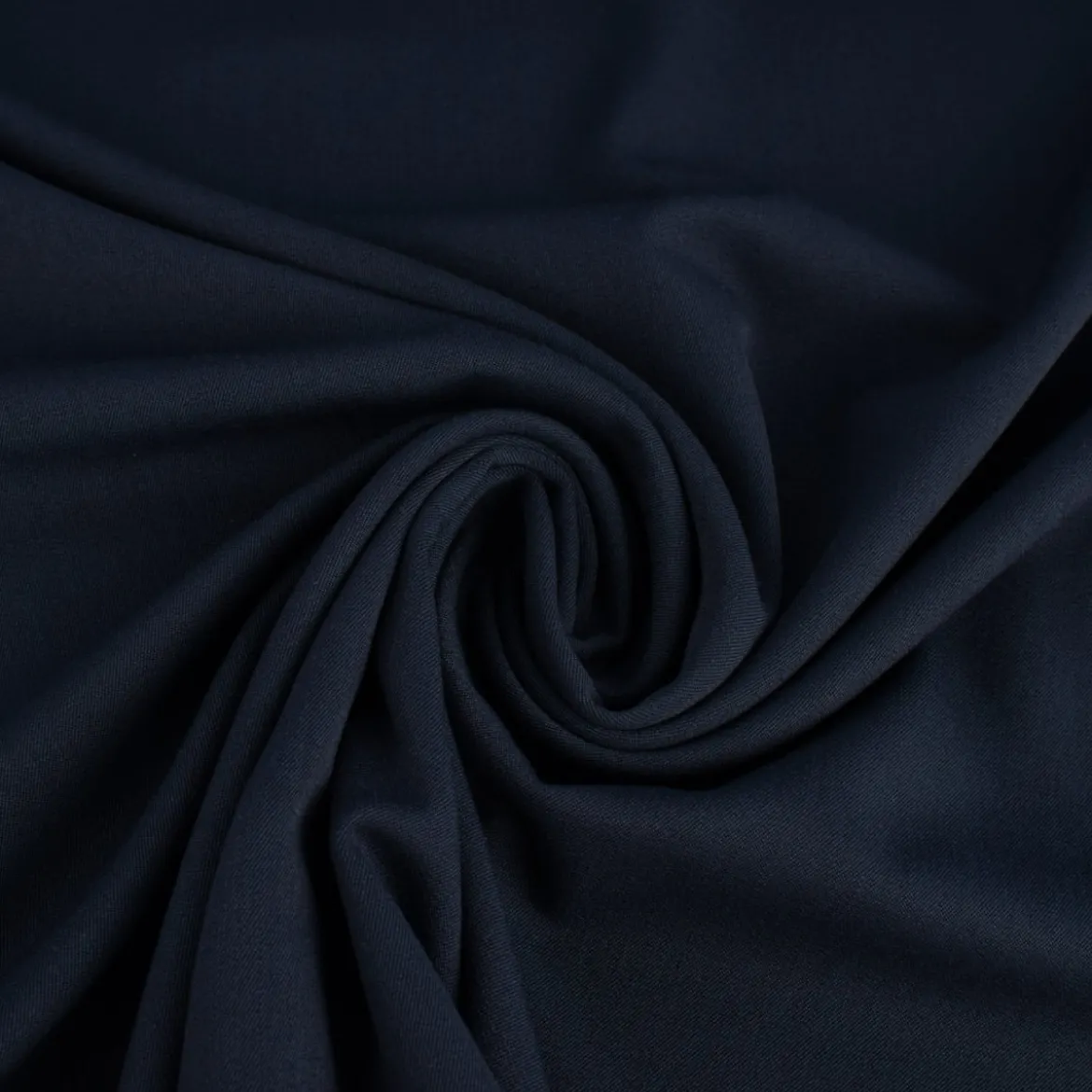 Bekleidungsstoff Twill Köper Wool Touch extra weich einfarbig dunkelblau 1,45m Breite