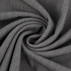 Bekleidungsstoff Twill Köper Gabardine Wool Touch extra weich einfarbig mittelgrau 1,45m Breite