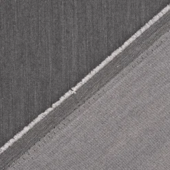 Bekleidungsstoff Twill Köper Gabardine Wool Touch extra weich einfarbig mittelgrau 1,45m Breite