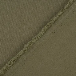 Bekleidungsstoff Twill Köper Gabardine Wool Touch extra weich einfarbig khakigrün 1,45m Breite