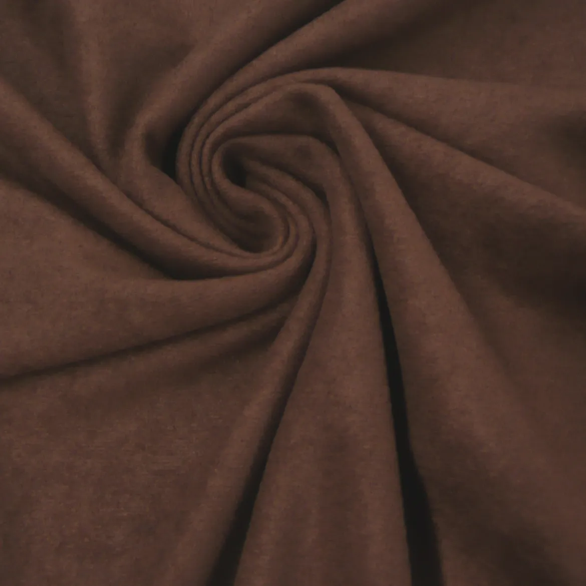 Bekleidungsstoff Velourstoff uni mittelbraun 1,5m Breite