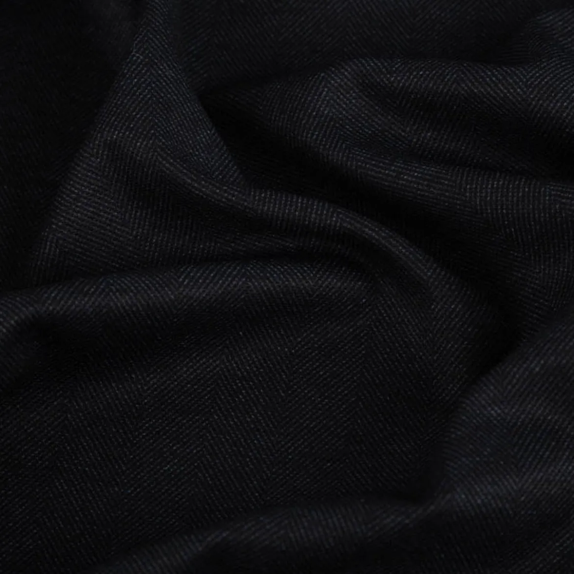 Bekleidungsstoff Vicenza dehnbar Herringbone dunkelblau 1,48m Breite