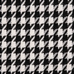 Bekleidungsstoff Viskose Pied de Poule Hahnentritt klein weiß schwarz 1,45m Breite