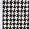 Bekleidungsstoff Viskose Pied de Poule Hahnentritt groß weiß schwarz 1,45m Breite
