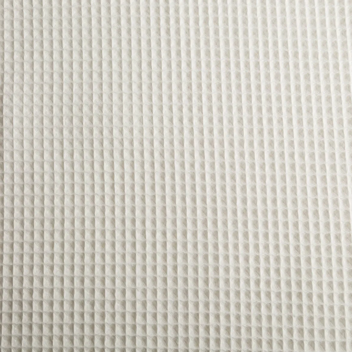Bekleidungsstoff Waffelpique Baumwolle uni creme 1,50m Breite
