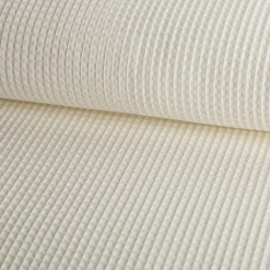 Bekleidungsstoff Waffelpique Baumwolle uni creme 1,50m Breite