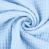 Bekleidungsstoff Waffelpique Baumwolle uni hellblau 1,50m Breite