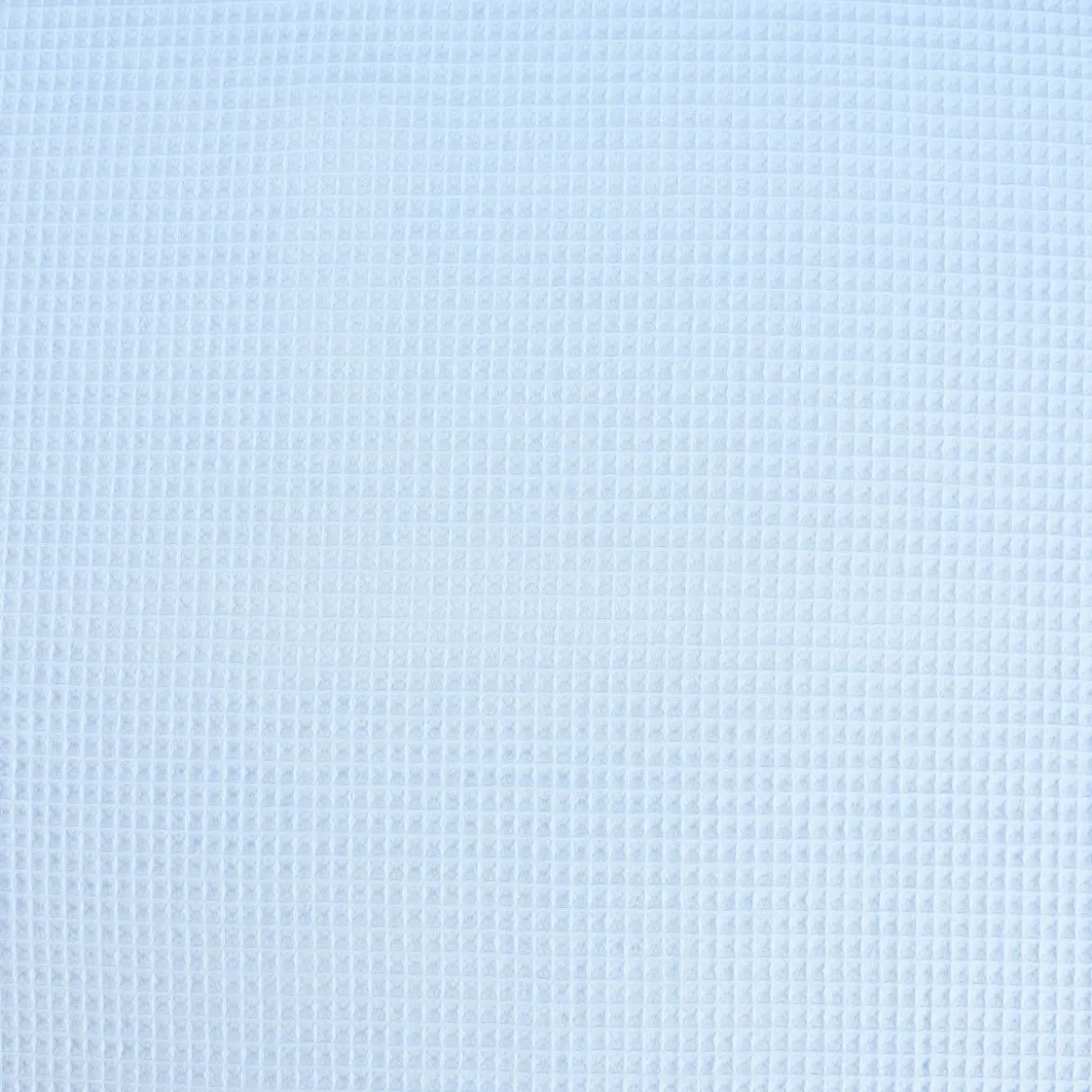 Bekleidungsstoff Waffelpique Baumwolle uni hellblau 1,50m Breite
