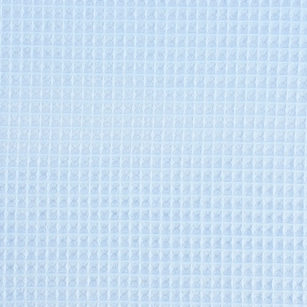 Bekleidungsstoff Waffelpique Baumwolle uni hellblau 1,50m Breite