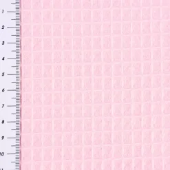 Bekleidungsstoff Waffelpique Baumwolle uni rosa 1,50m Breite