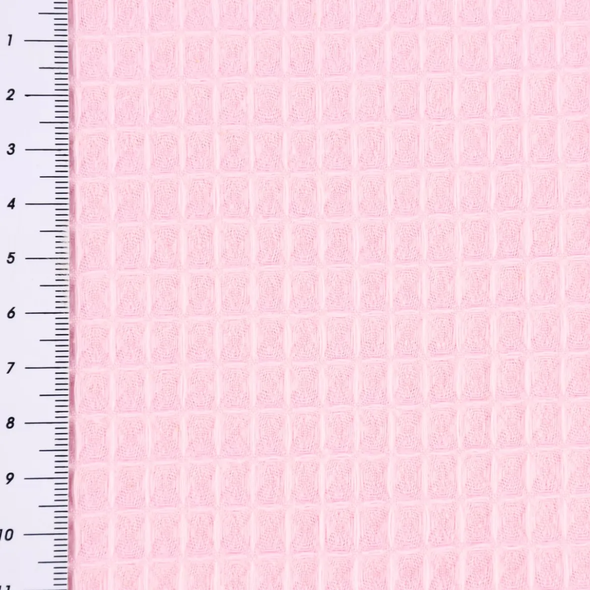Bekleidungsstoff Waffelpique Baumwolle uni rosa 1,50m Breite