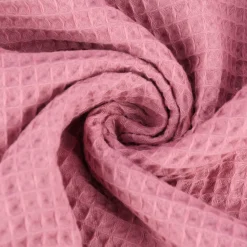 Bekleidungsstoff Waffelpique Baumwolle uni altrosa 1,50m Breite