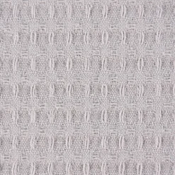 Bekleidungsstoff Waffelpique Baumwolle uni hellgrau 1,45m Breite