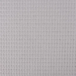 Bekleidungsstoff Waffelpique Baumwolle uni hellgrau 1,45m Breite