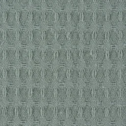Bekleidungsstoff Waffelpique Baumwolle uni dunkel mint 1,45m Breite