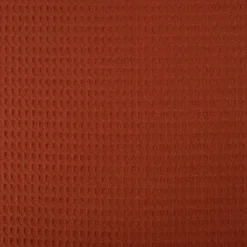 Bekleidungsstoff Waffelpique Baumwolle uni rost 1,45m Breite