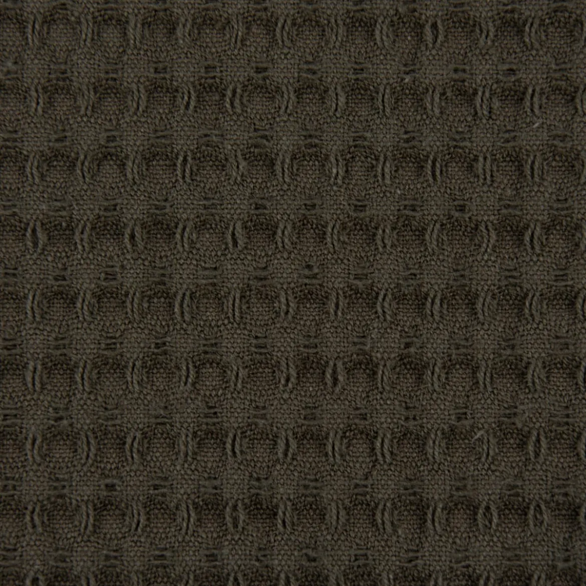 Bekleidungsstoff Waffelpique Baumwolle uni khaki 1,45m Breite