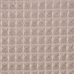 Bekleidungsstoff Waffelpique Baumwolle uni taupe 1,45m Breite