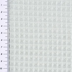 Bekleidungsstoff Waffelpique Baumwolle uni rauchmint 1,45m Breite