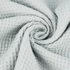 Bekleidungsstoff Waffelpique Baumwolle uni rauchmint 1,45m Breite