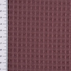 Bekleidungsstoff Waffelpique Waffelstoff Baumwolle uni mauve 1,45m Breite