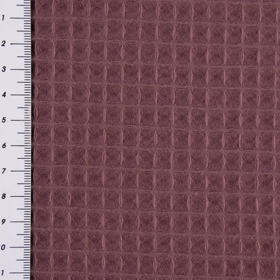 Bekleidungsstoff Waffelpique Waffelstoff Baumwolle uni mauve 1,45m Breite