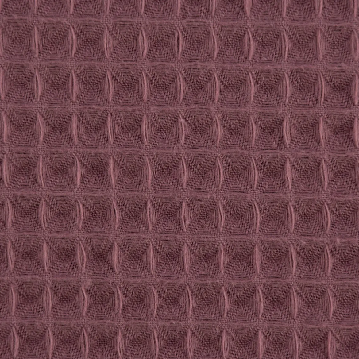 Bekleidungsstoff Waffelpique Waffelstoff Baumwolle uni mauve 1,45m Breite