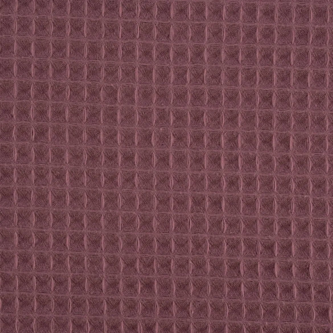 Bekleidungsstoff Waffelpique Waffelstoff Baumwolle uni mauve 1,45m Breite
