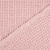 Bekleidungsstoff Waffelpique Waffelstoff Baumwolle uni dusty pink 1,45m Breite