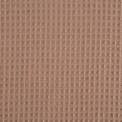 Bekleidungsstoff Waffelpique Waffelstoff Baumwolle uni dark taupe 1,45m Breite