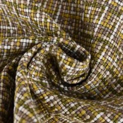 Bezugsstoff Möbelstoff Polsterstoff Mosaico grün gelb 140cm breit