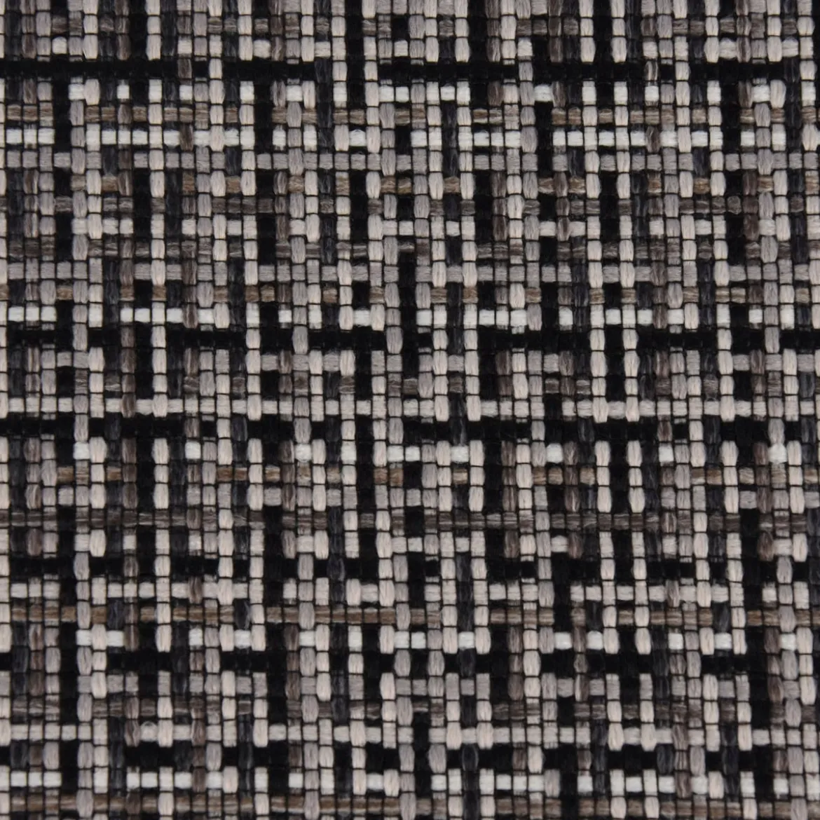 Bezugsstoff Möbelstoff Polsterstoff Mosaico grau schwarz 140cm breit
