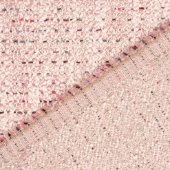 Bezugsstoff Möbelstoff Polsterstoff Zircon Boucle-Optik Struktur beige rosa 1,4m Breite