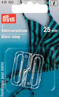 Bikiniverschluss KST transparent 25 mm