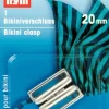 Bikiniverschluss Metall silberfarbig 20 mm