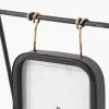 Bilderrahmen Metallgestell einfarbig schwarz goldfarbig 17x20x12cm