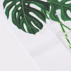 Bild Pflanze Monstera Blätter Papier weiß grün A4 30x21cm