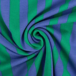 Bio French Terry Sommersweat Streifen Jennifer Bouron blau grün 1,45m Breite