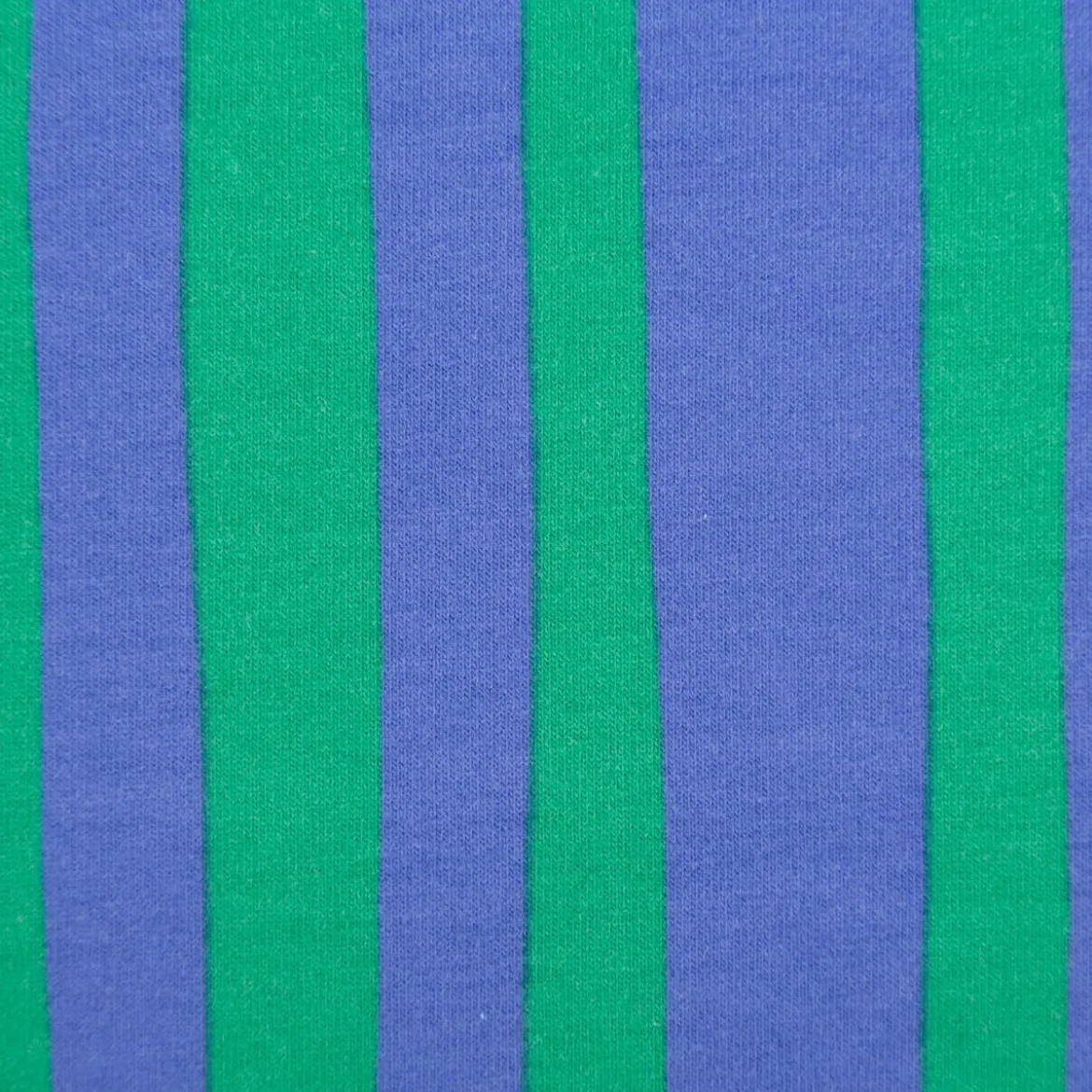 Bio French Terry Sommersweat Streifen Jennifer Bouron blau grün 1,45m Breite