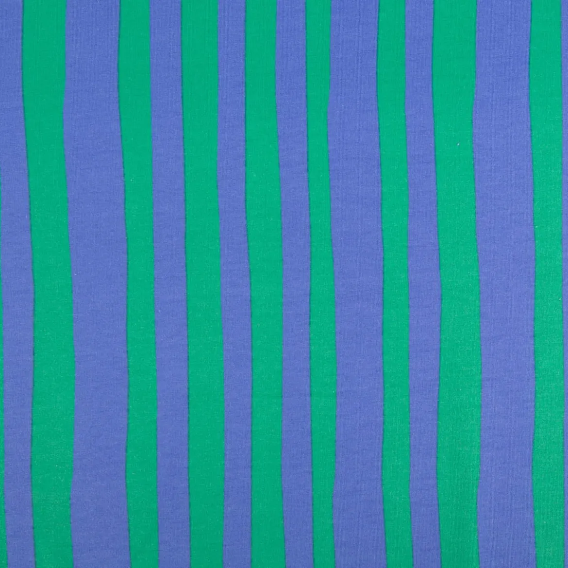 Bio French Terry Sommersweat Streifen Jennifer Bouron blau grün 1,45m Breite