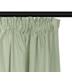 Bio Gardine Vorhangschal aus glatter feiner blickdichter Bio Baumwolle grün 140x245cm