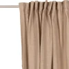 Bio Gardine Vorhangschal aus Bio Baumwolle und Leinen Leinenstruktur einfarbig sand 140x270cm