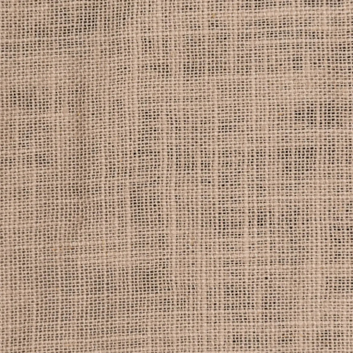 Bio Gardine Vorhangschal aus Bio Baumwolle und Leinen Leinenstruktur einfarbig sand 140x270cm